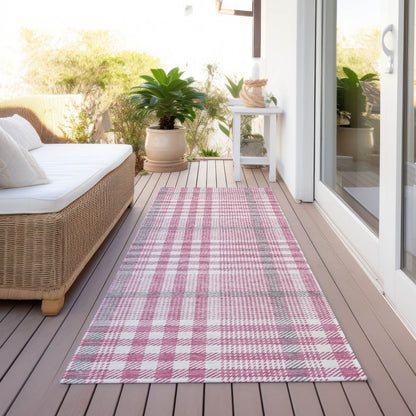 LOOMLAN Rugs Samira Pink Washable Indoor-Outdoor Rug