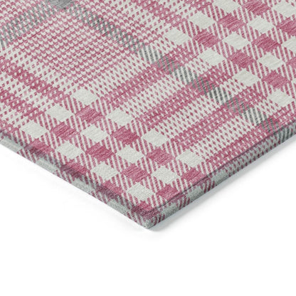 LOOMLAN Rugs Samira Pink Washable Indoor-Outdoor Rug
