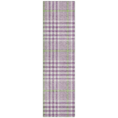 LOOMLAN Rugs Samira Purple Washable Indoor-Outdoor Rug