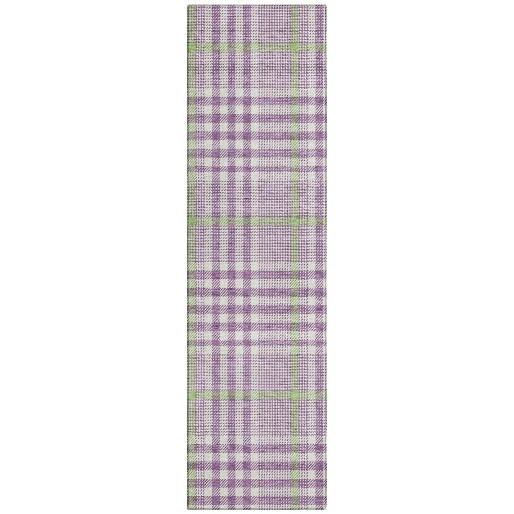 LOOMLAN Rugs Samira Purple Washable Indoor-Outdoor Rug