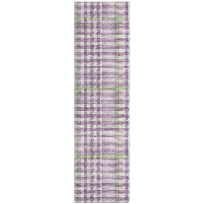 LOOMLAN Rugs Samira Purple Washable Indoor-Outdoor Rug