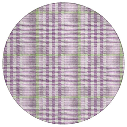 LOOMLAN Rugs Samira Purple Washable Indoor-Outdoor Rug