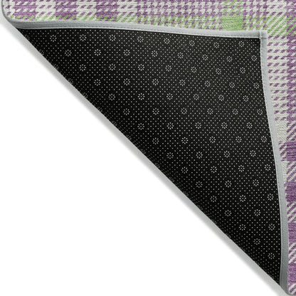 LOOMLAN Rugs Samira Purple Washable Indoor-Outdoor Rug