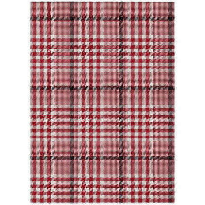 LOOMLAN Rugs Samira Red Washable Indoor-Outdoor Rug