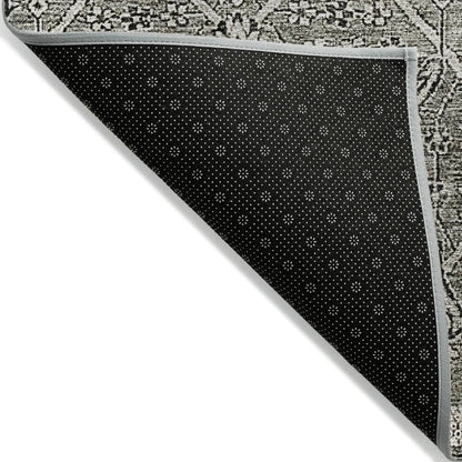 LOOMLAN Rugs Samirah Gray Washable Indoor-Outdoor Rug