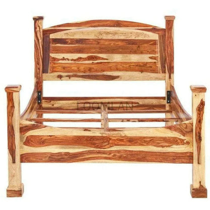 LOOMLAN Samoa Brown Wooden Bed Frame