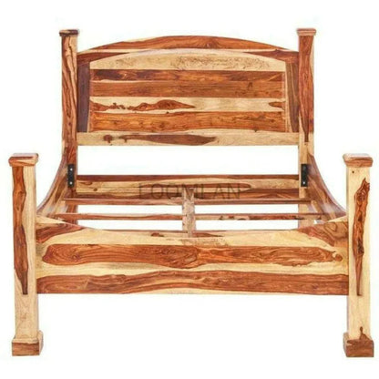 LOOMLAN Samoa Brown Wooden Bed Frame