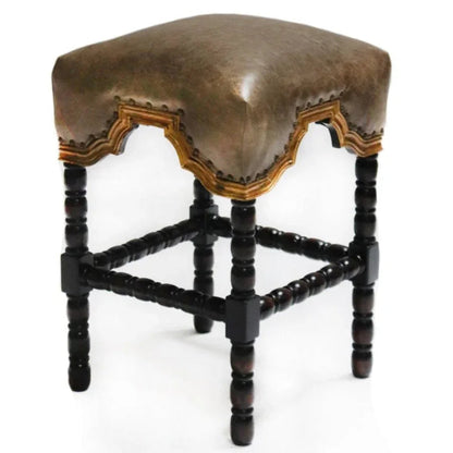 San Marco Handcrafted Leather Counter Stool