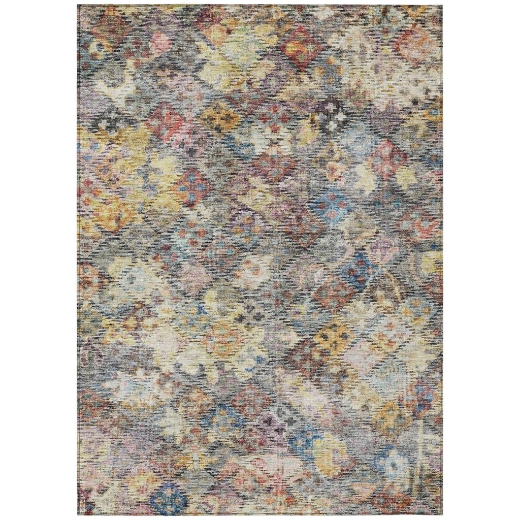 LOOMLAN Rugs San Marino Gold Washable Indoor-Outdoor Rug