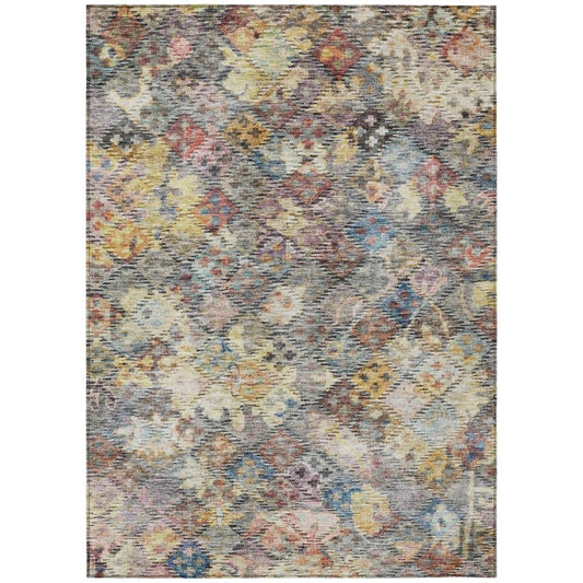 LOOMLAN Rugs San Marino Gold Washable Indoor-Outdoor Rug