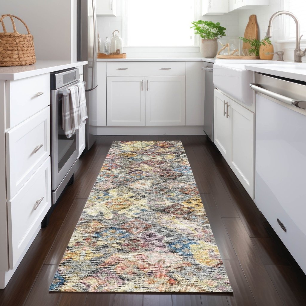 LOOMLAN Rugs San Marino Gold Washable Indoor-Outdoor Rug
