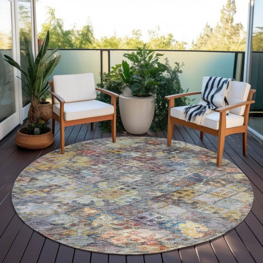 LOOMLAN Rugs San Marino Gold Washable Indoor-Outdoor Rug