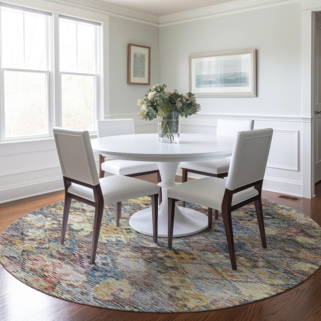 LOOMLAN Rugs San Marino Gold Washable Indoor-Outdoor Rug