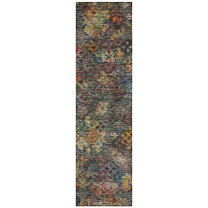 LOOMLAN Rugs San Marino Gray Washable Indoor-Outdoor Rug