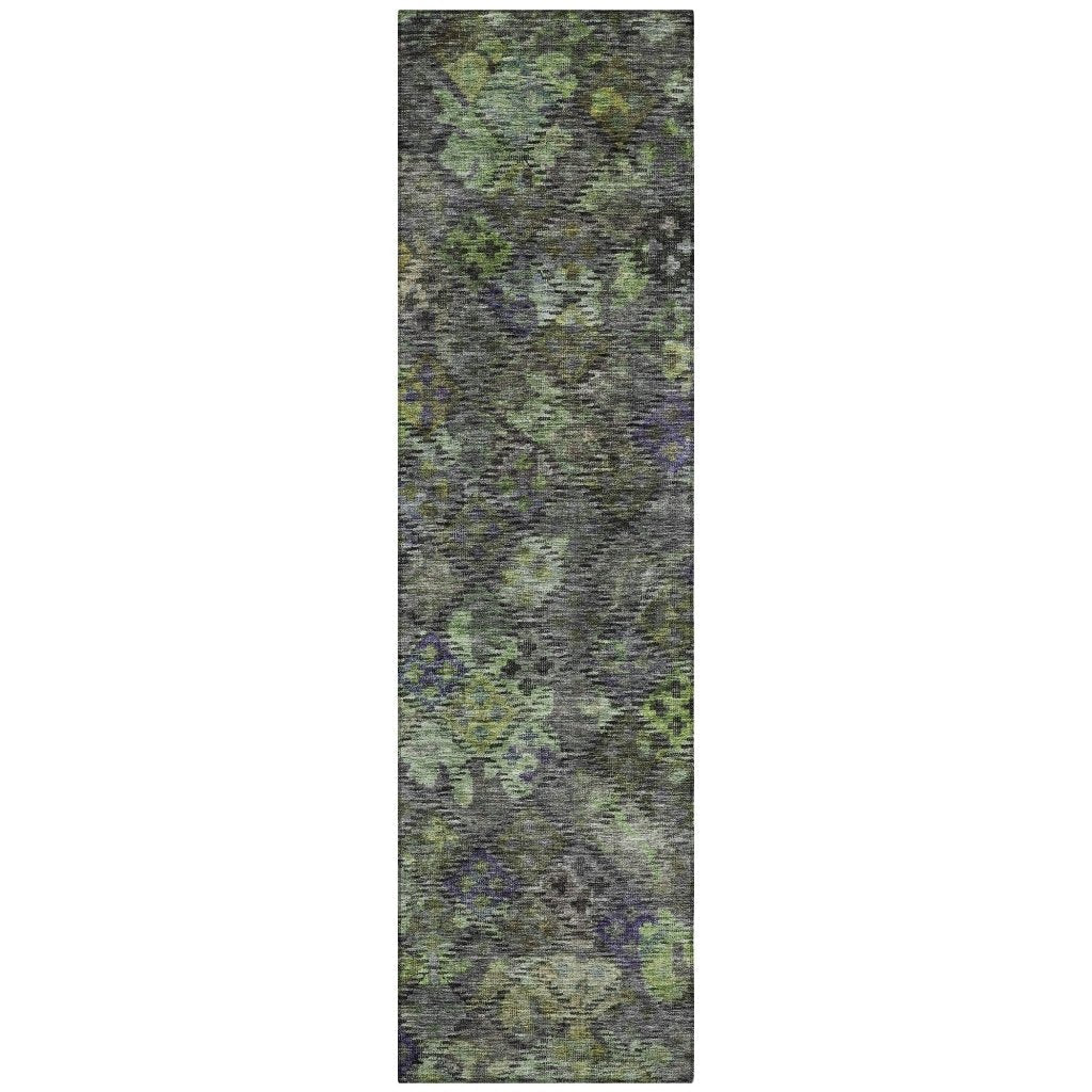 LOOMLAN Rugs San Marino Green Washable Indoor-Outdoor Rug