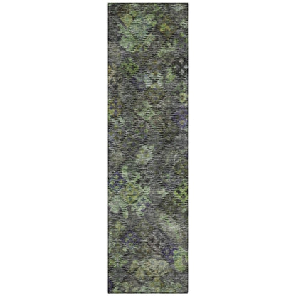 LOOMLAN Rugs San Marino Green Washable Indoor-Outdoor Rug