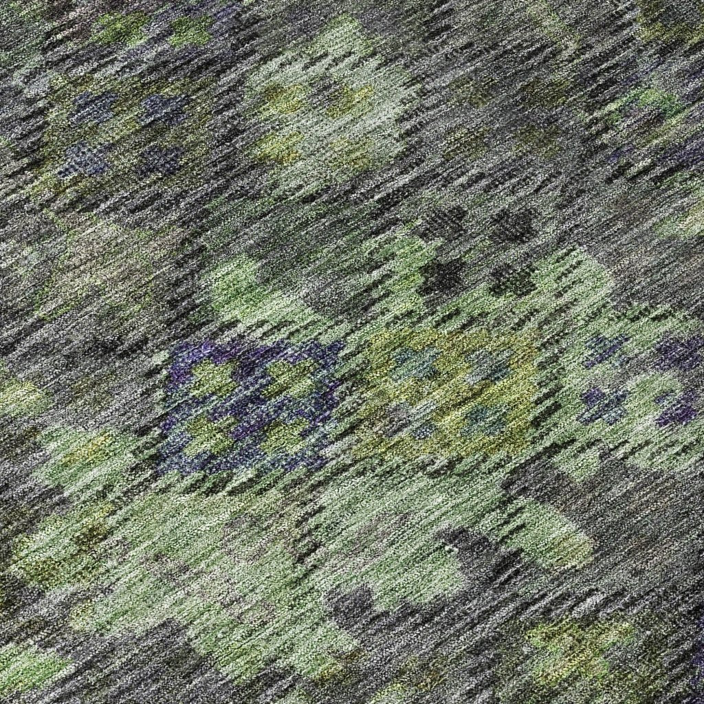 LOOMLAN Rugs San Marino Green Washable Indoor-Outdoor Rug