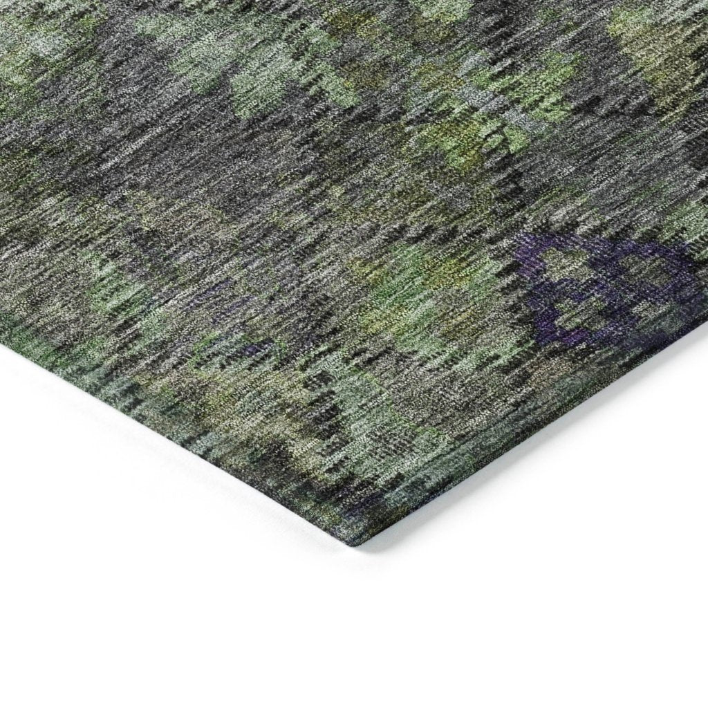 LOOMLAN Rugs San Marino Green Washable Indoor-Outdoor Rug