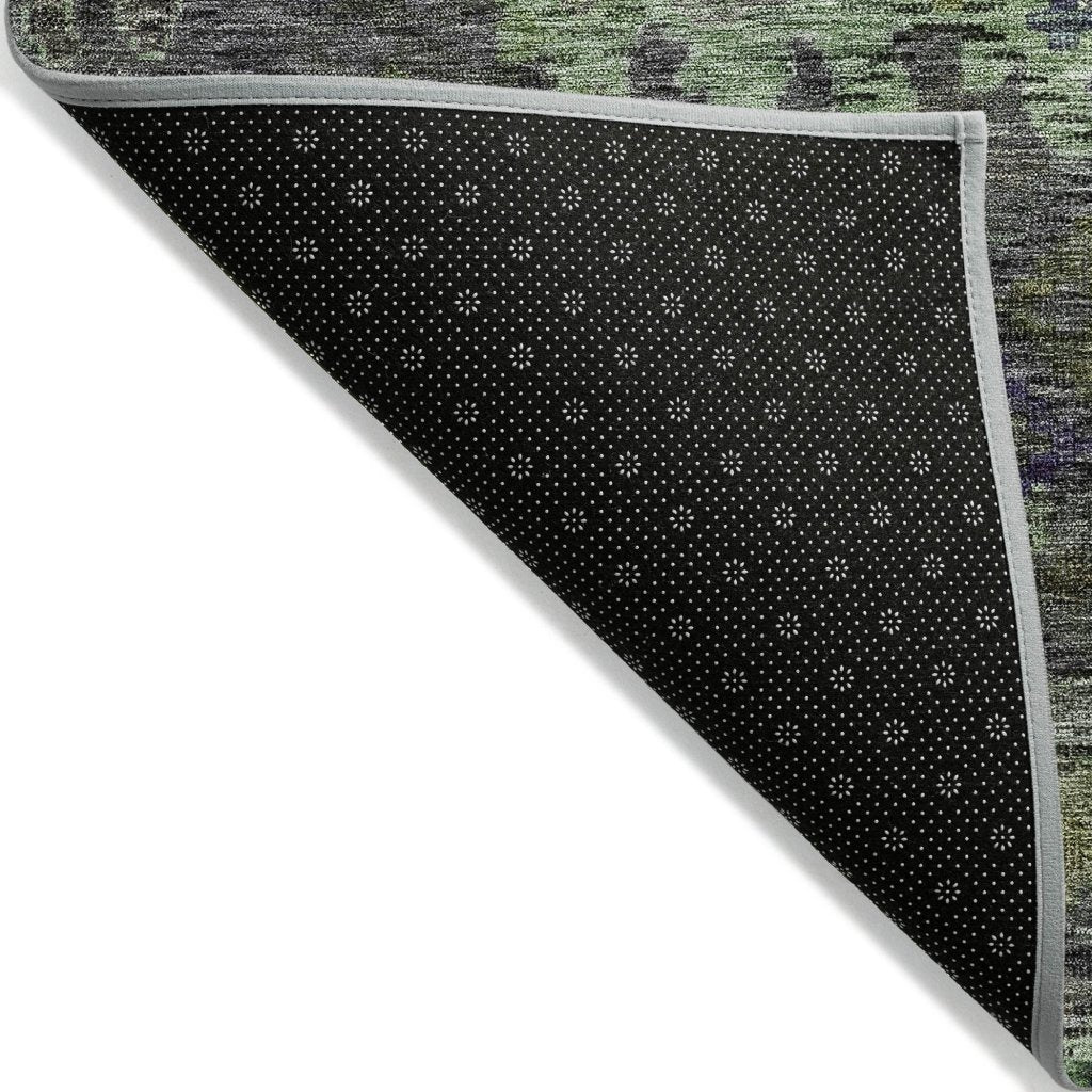 LOOMLAN Rugs San Marino Green Washable Indoor-Outdoor Rug