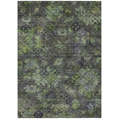 LOOMLAN Rugs San Marino Green Washable Indoor-Outdoor Rug