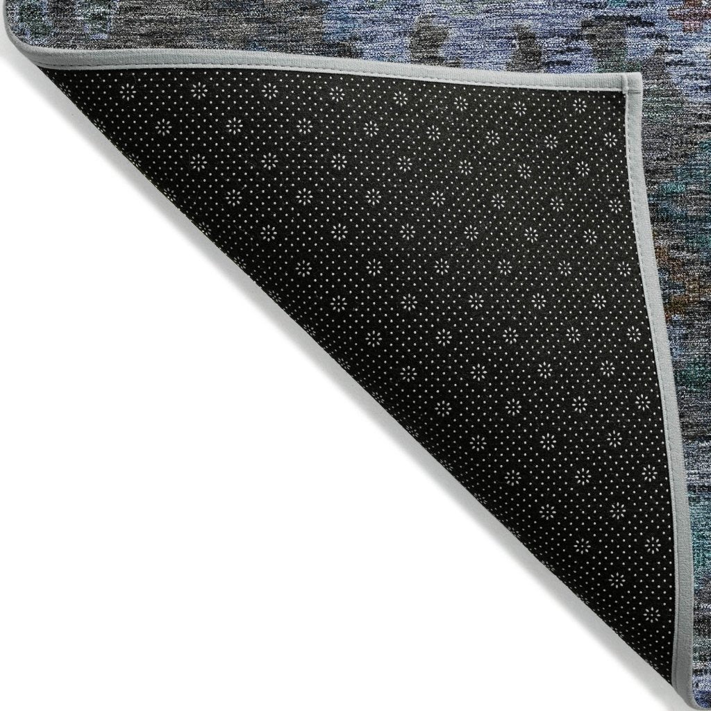 LOOMLAN Rugs San Marino Teal Washable Indoor-Outdoor Rug