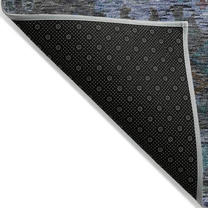 LOOMLAN Rugs San Marino Teal Washable Indoor-Outdoor Rug