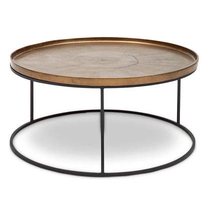Urbia Sana Reclaimed Aluminum Round Coffee Table