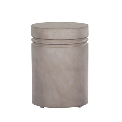 Santori Double Ring Concrete Patio Accent Table