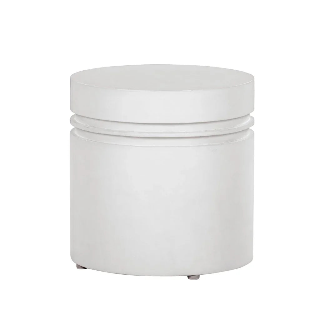 Santori Double Ring Concrete Patio Accent Table