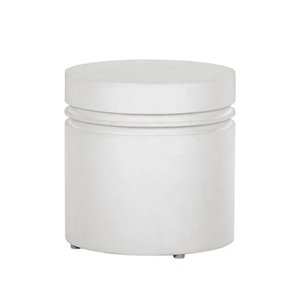 Santori Double Ring Concrete Patio Accent Table