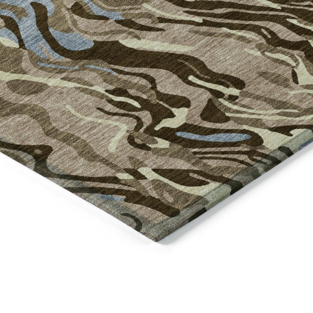 Saphara Taupe Washable Indoor - Outdoor Rug - LOOMLAN - LOOMLAN Rugs - Outdoor Rugs