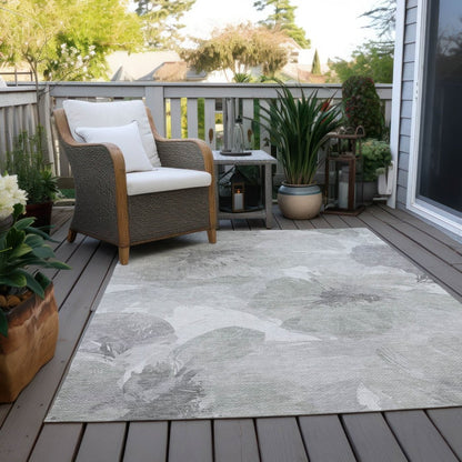 LOOMLAN Rugs Saphirae Ivory Washable Indoor-Outdoor Rug
