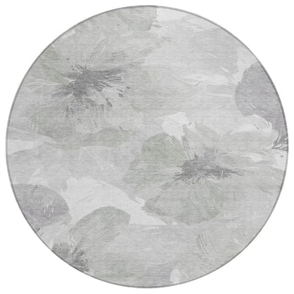 LOOMLAN Rugs Saphirae Ivory Washable Indoor-Outdoor Rug
