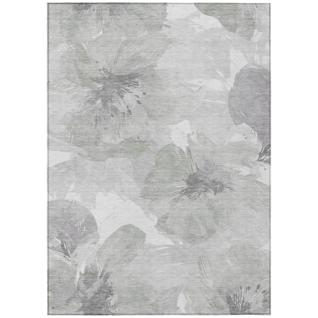LOOMLAN Rugs Saphirae Ivory Washable Indoor-Outdoor Rug