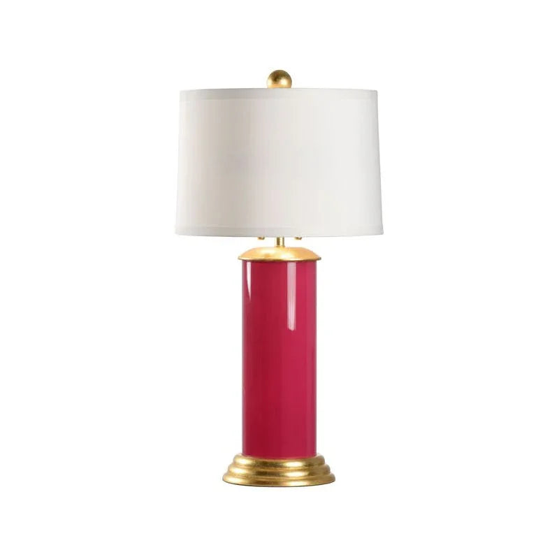 Wildwood Savannah Cylinder Design Glass Table Lamp