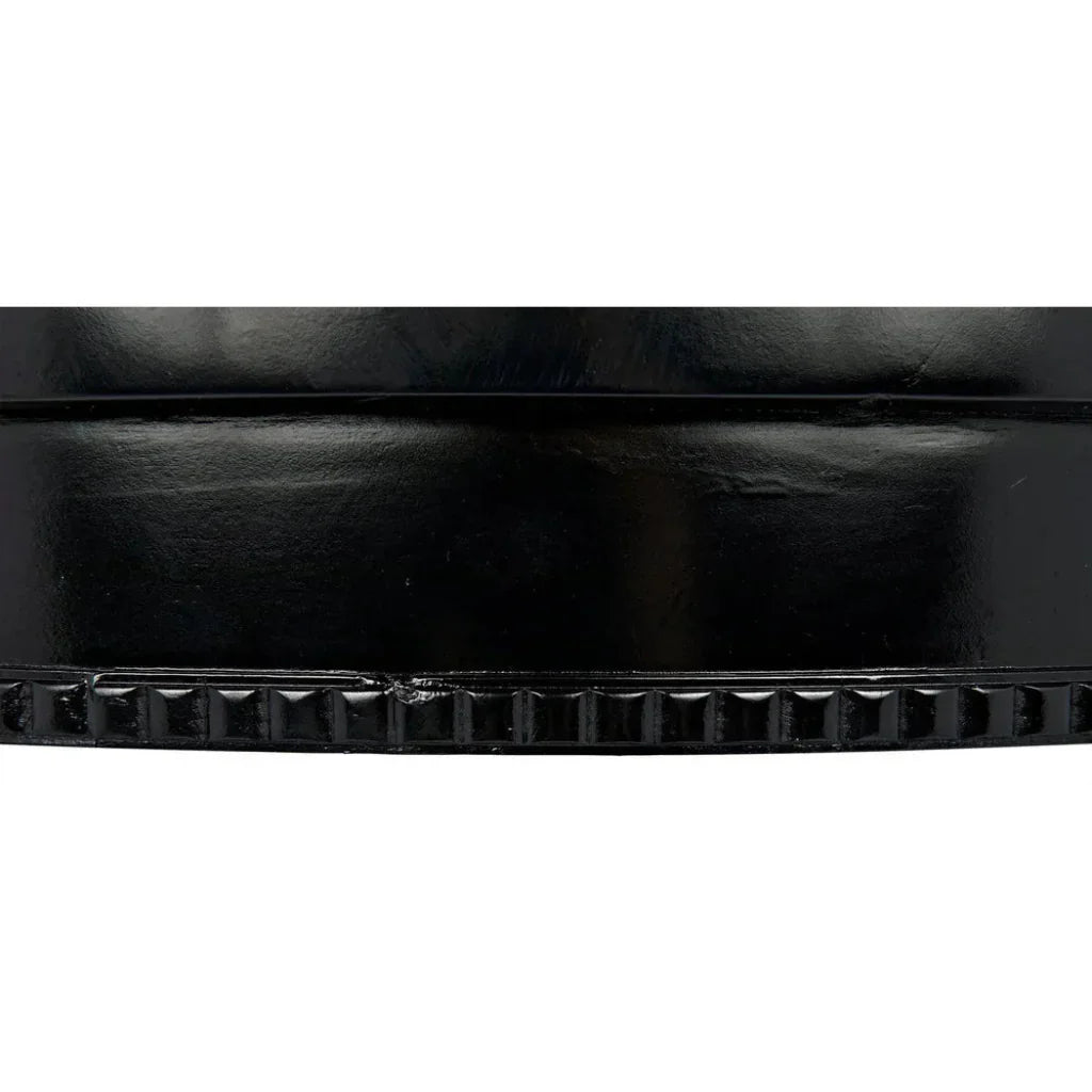 Noir Scheffield Round Wood End Table