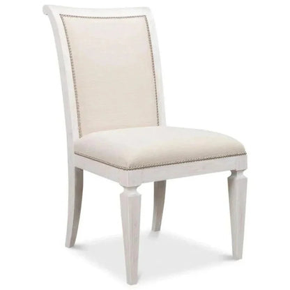 Scroll Fabric Armless Dining Chair 2PC