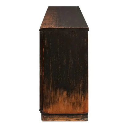 Scrubboard Front Sideboard Ebony - LOOMLAN - Sarreid - Sideboards