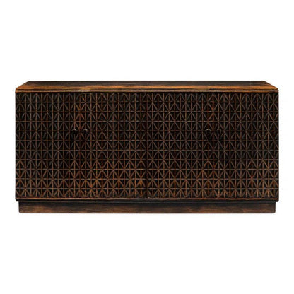 Scrubboard Front Sideboard Ebony - LOOMLAN - Sarreid - Sideboards