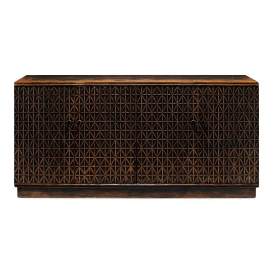 Sarreid Scrubboard Front Sideboard Ebony