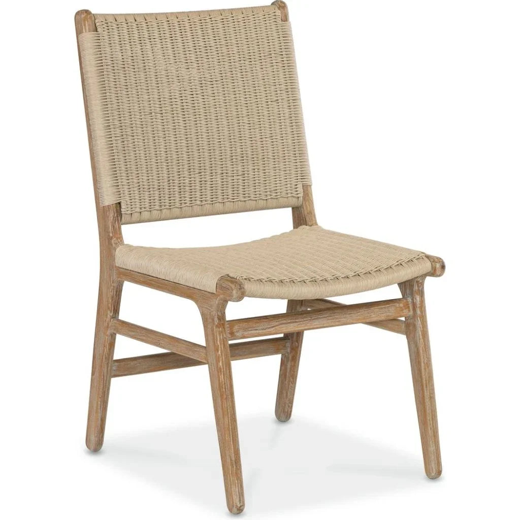 Sedona Teak Armless Outdoor Dining Chair 2PC - LOOMLAN - Sunset West - Outdoor Dining Chairs