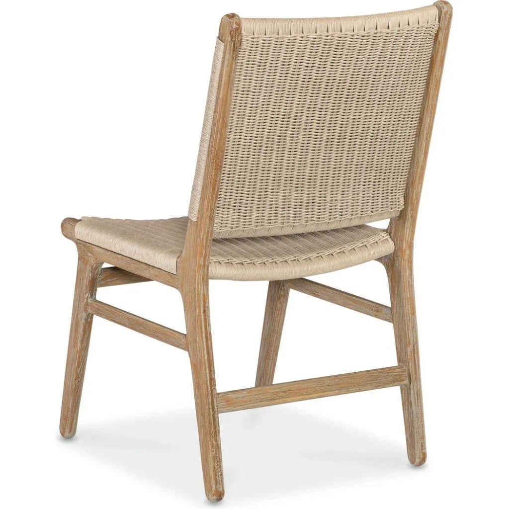Sedona Teak Armless Outdoor Dining Chair 2PC - LOOMLAN - Sunset West - Outdoor Dining Chairs