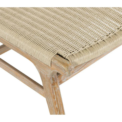 Sedona Teak Armless Outdoor Dining Chair 2PC - LOOMLAN - Sunset West - Outdoor Dining Chairs