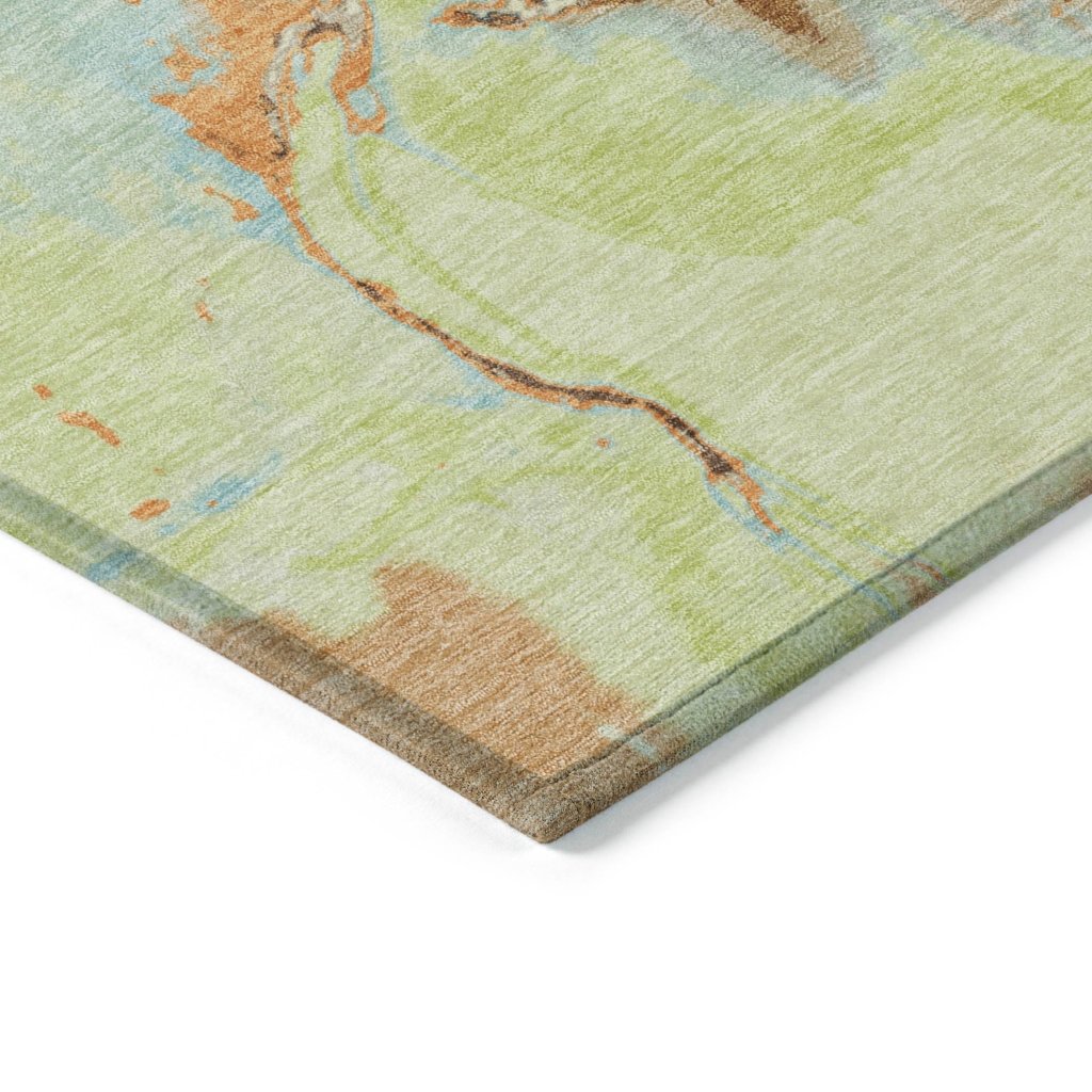 LOOMLAN Rugs Selene Aloe Washable Indoor-Outdoor Rug