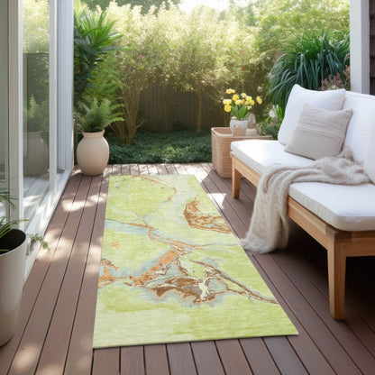 LOOMLAN Rugs Selene Aloe Washable Indoor-Outdoor Rug