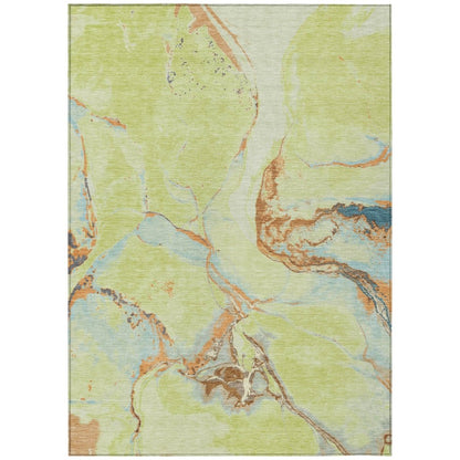 LOOMLAN Rugs Selene Aloe Washable Indoor-Outdoor Rug
