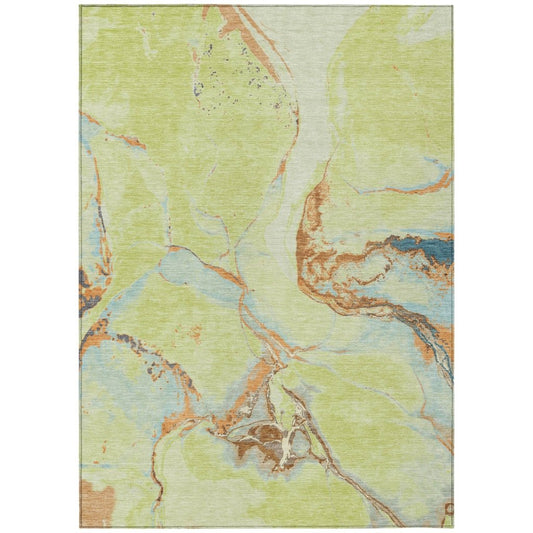 LOOMLAN Rugs Selene Aloe Washable Indoor-Outdoor Rug