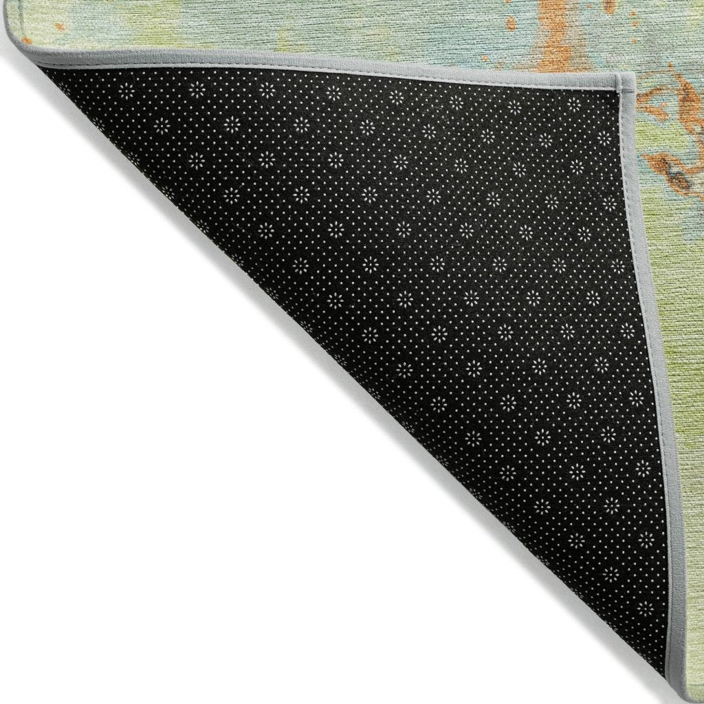 LOOMLAN Rugs Selene Aloe Washable Indoor-Outdoor Rug