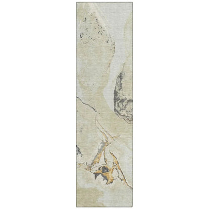 LOOMLAN Rugs Selene Ivory Washable Indoor-Outdoor Rug