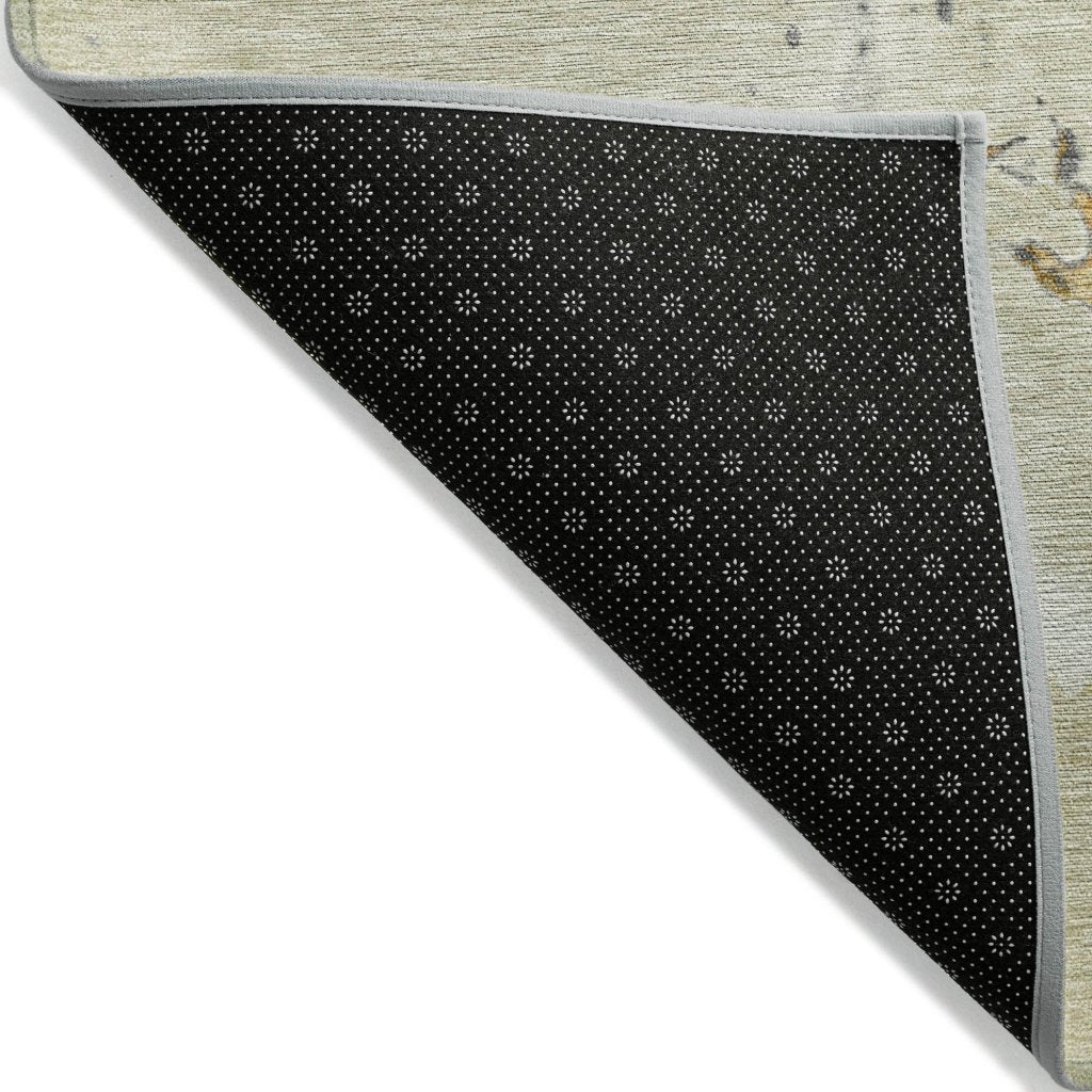LOOMLAN Rugs Selene Ivory Washable Indoor-Outdoor Rug